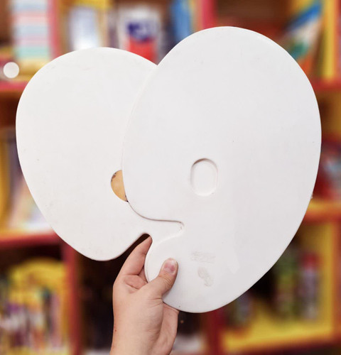 دیگه برای رنگ روغن نگران ریختن رنگ هاتون نباشید با این پالت کارتون و محیطتون برای همیشه تمیز میمونه